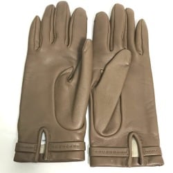 Hermes heart Glove gloves Etoupe Gray Based