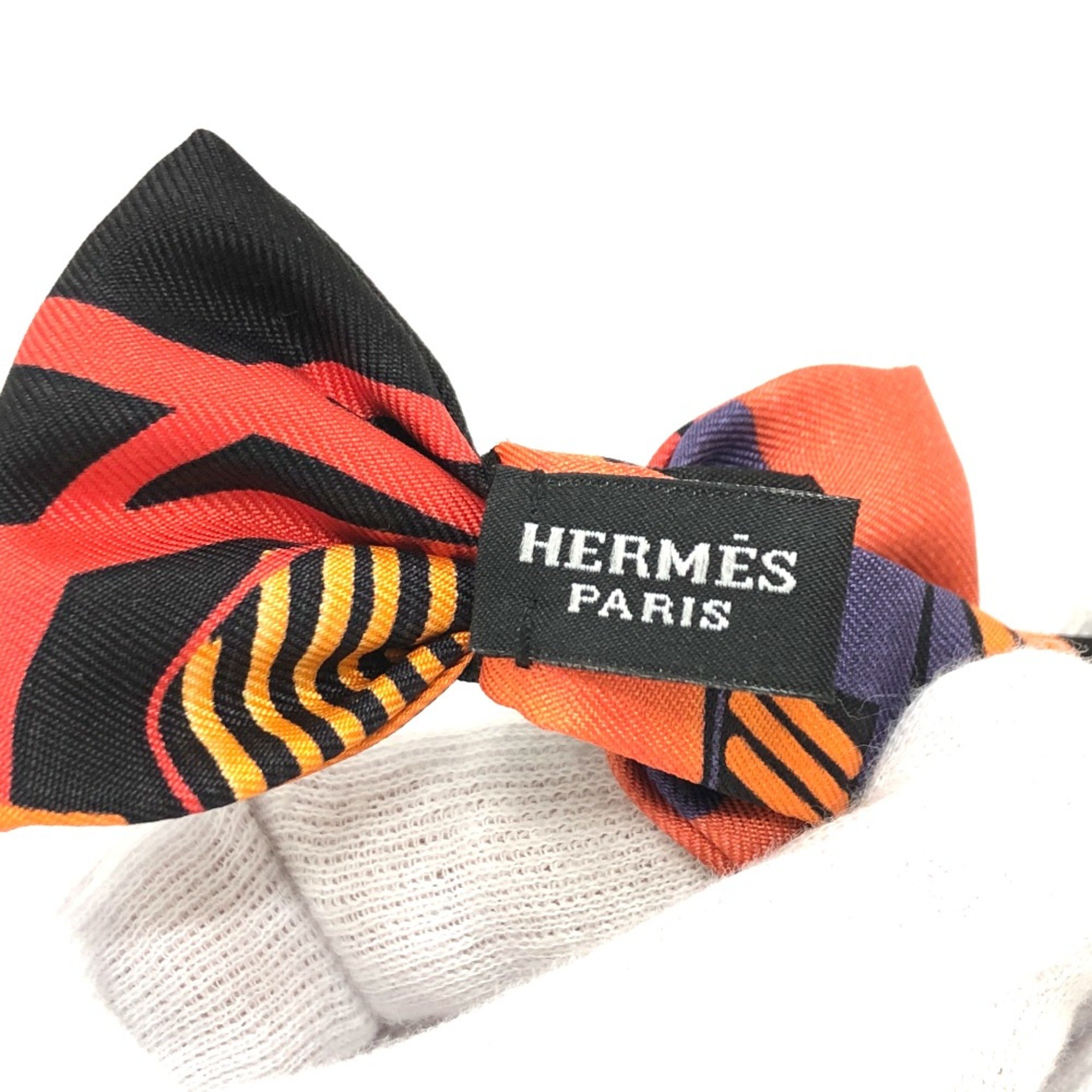 Hermes Butterfly Necktie Ribbon Necktie Multicolore