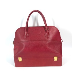 Hermes vintage Bag Box Hand Bag Red GoldHardware
