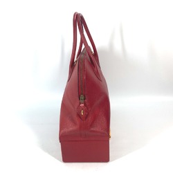 Hermes vintage Bag Box Hand Bag Red GoldHardware