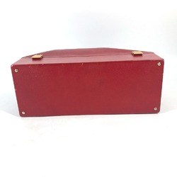 Hermes vintage Bag Box Hand Bag Red GoldHardware