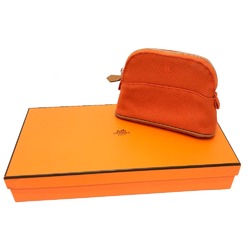 Hermes Multi pouch Pouch Orange SilverHardware