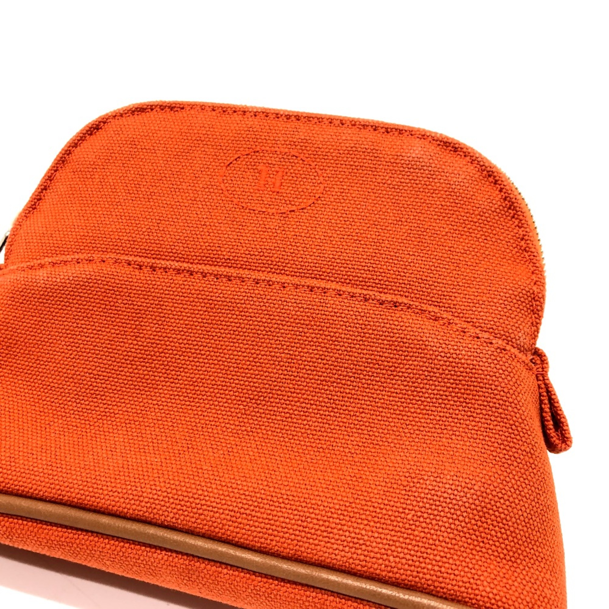 Hermes Multi pouch Pouch Orange SilverHardware