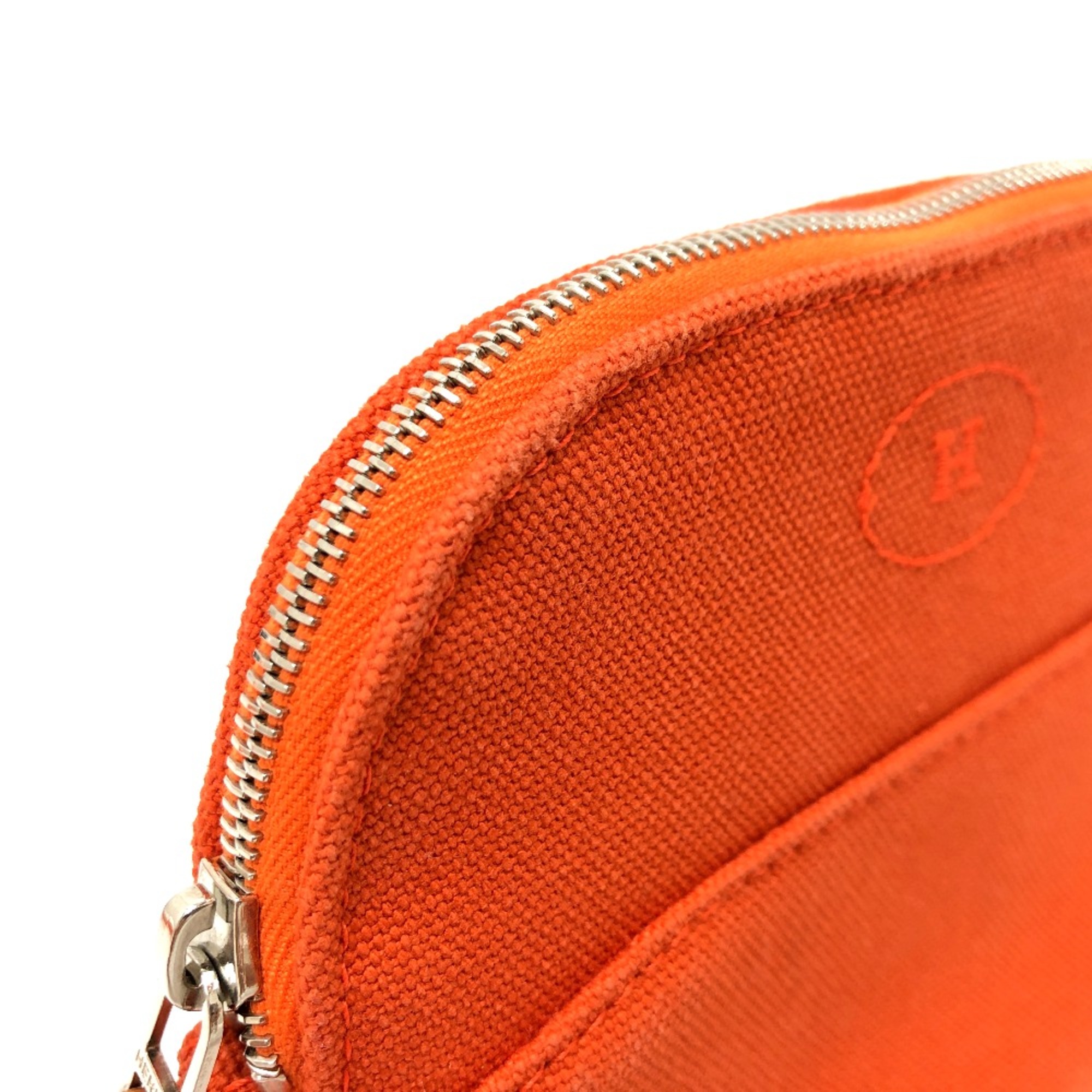 Hermes Multi pouch Pouch Orange SilverHardware