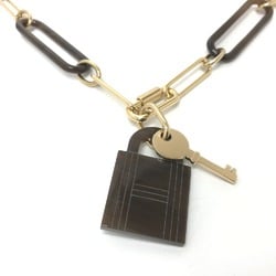 Hermes Accessories Necklace Brown GoldHardware