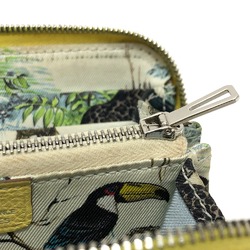 Hermes Silk-In Folded wallet Jaune Poussin (estimated) Multicolore/SilverHardware