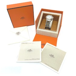 Hermes CL1.320 Quartz date Wristwatch Silver