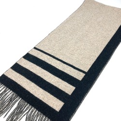 Hermes fringe horse horse cheval 2023 Autumn/Winter Collection Scarf Beige-Cine Beige x Black