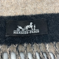 Hermes fringe horse horse cheval 2023 Autumn/Winter Collection Scarf Beige-Cine Beige x Black