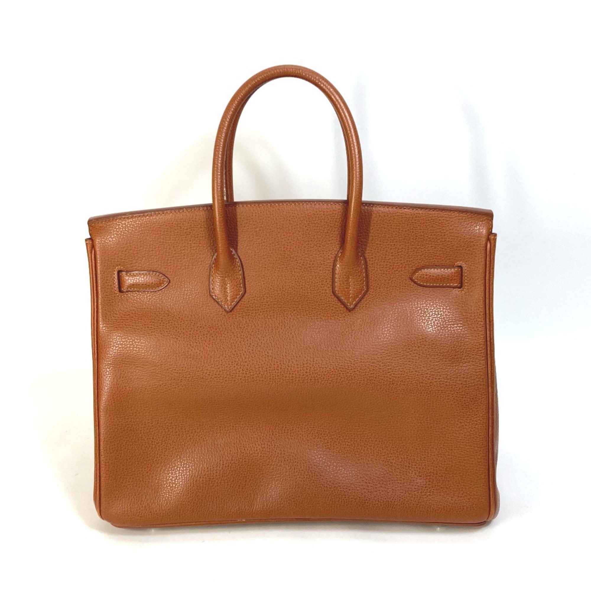 Hermes Turn lock Bag SV Hardware Hand Bag Noisette Brown SilverHardware