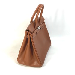 Hermes Turn lock Bag SV Hardware Hand Bag Noisette Brown SilverHardware