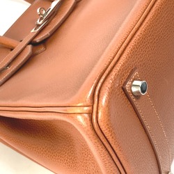 Hermes Turn lock Bag SV Hardware Hand Bag Noisette Brown SilverHardware