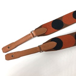 Hermes Togo exclusive Shoulder strap Orange Black