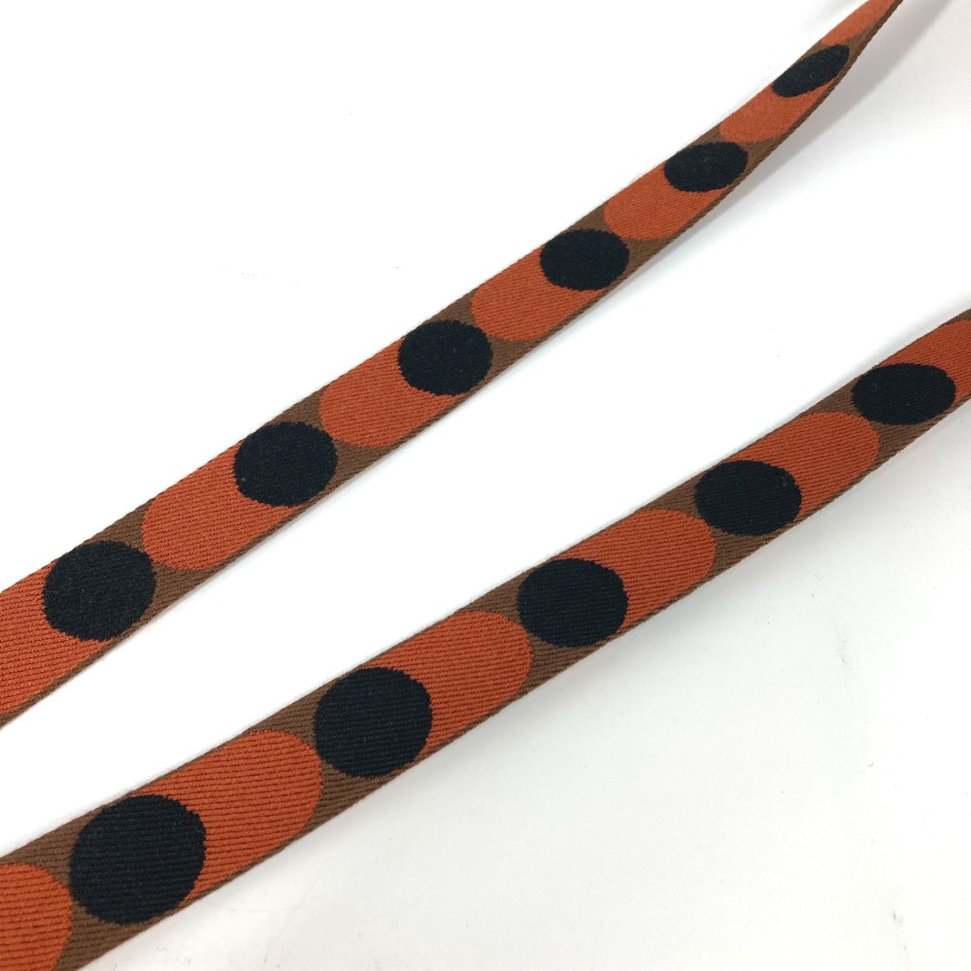 Hermes Togo exclusive Shoulder strap Orange Black