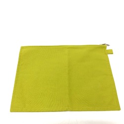 Hermes Pouch Pouch GreenBased SilverHardware