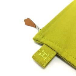 Hermes Pouch Pouch GreenBased SilverHardware