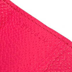 Hermes triangle Coin Compartment Wallet coin purse Rose Extreme RedBased