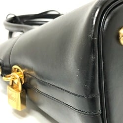 Hermes 2WAY Bag Shoulder Bag Hand Bag Black GoldHardware