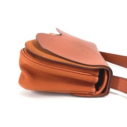 Hermes Shoulder Shoulder Bag Orange SilverHardware