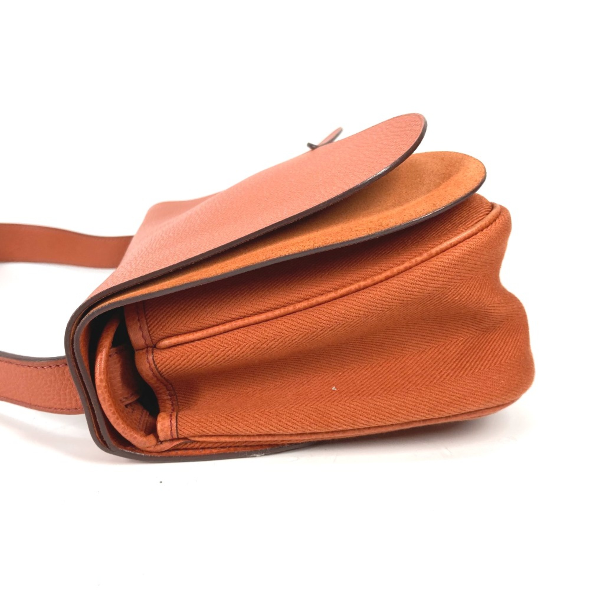 Hermes Shoulder Shoulder Bag Orange SilverHardware