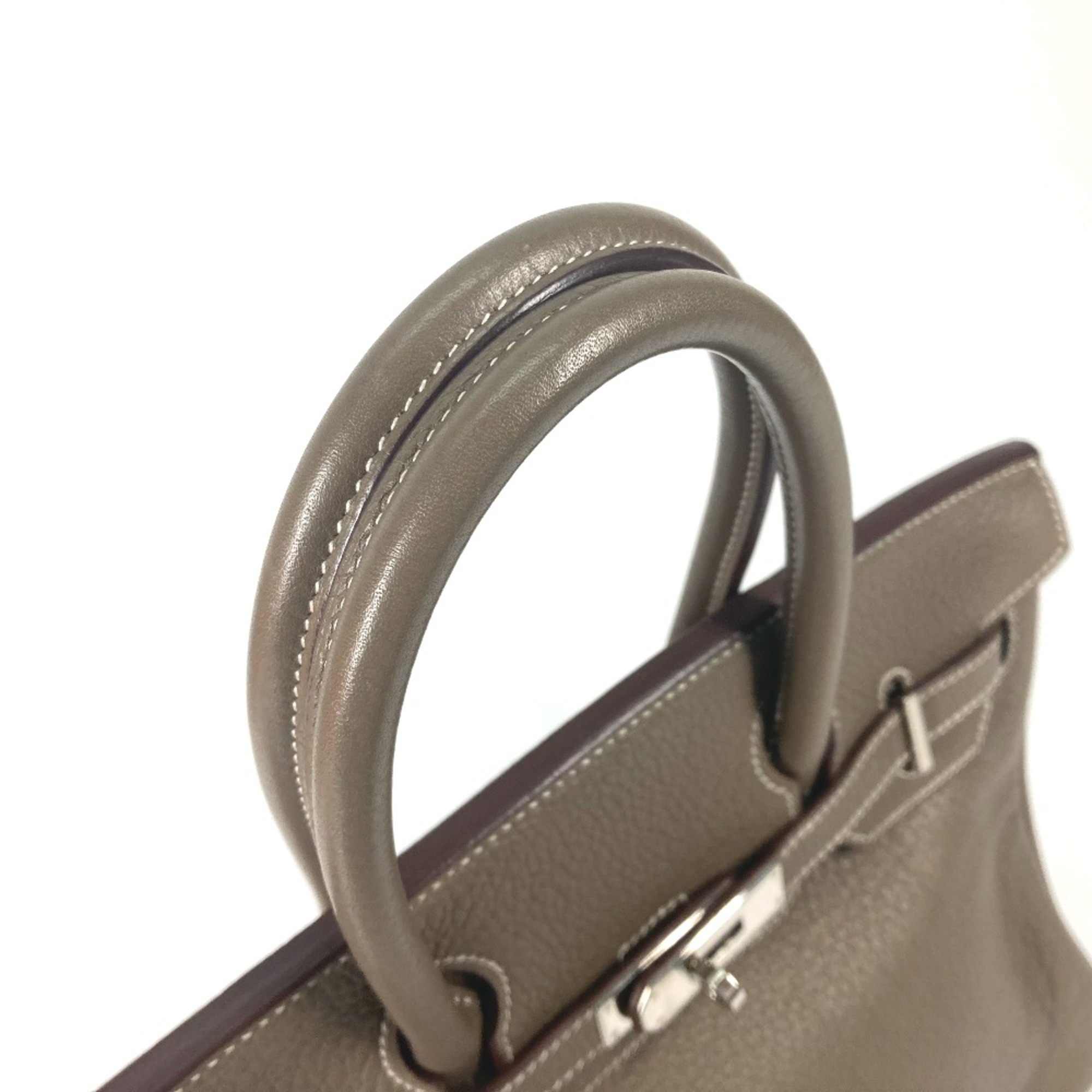 Hermes Bag Tote Bag Hand Bag Etoupe Gray Based SilverHardware