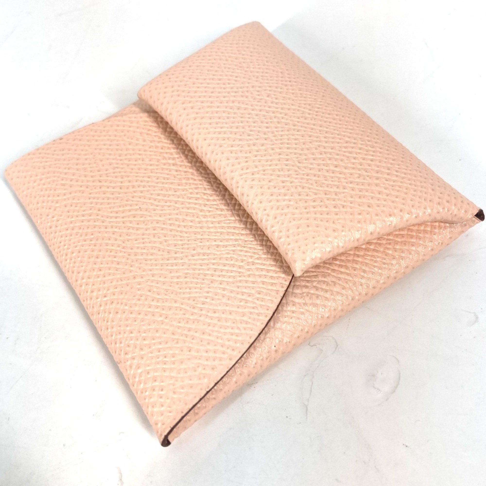 Hermes Wallet Bifold Coin Compartment coin purse Rose Eglantine Pink Based