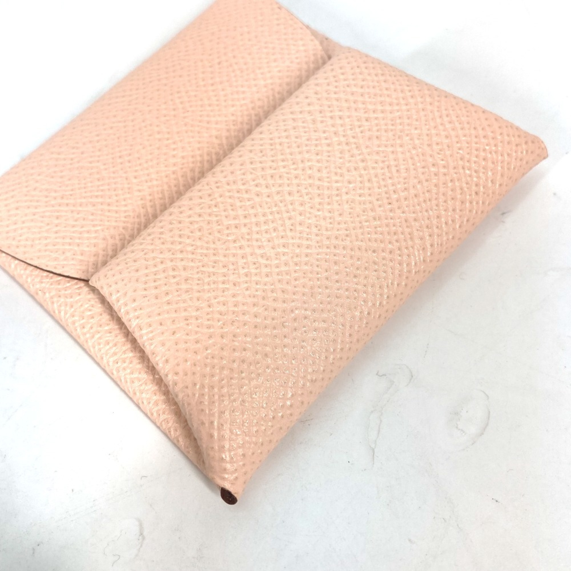 Hermes Wallet Bifold Coin Compartment coin purse Rose Eglantine Pink Based