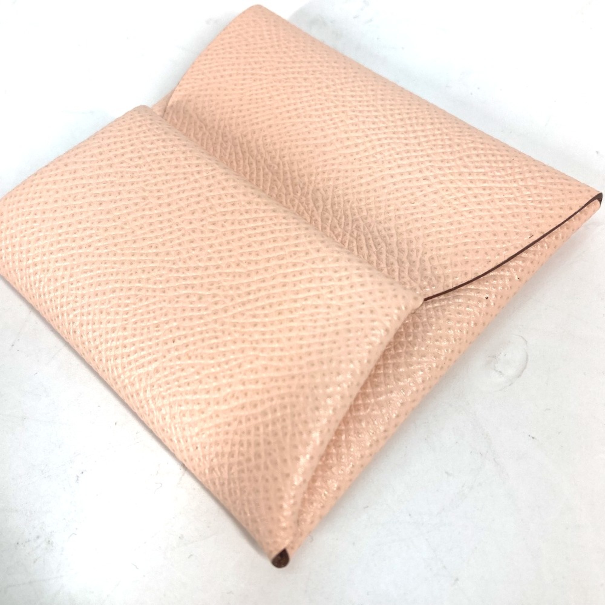 Hermes Wallet Bifold Coin Compartment coin purse Rose Eglantine Pink Based