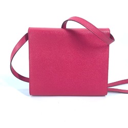 Hermes Bag Pochette Crossbody Shoulder Bag Rose Extreme pink