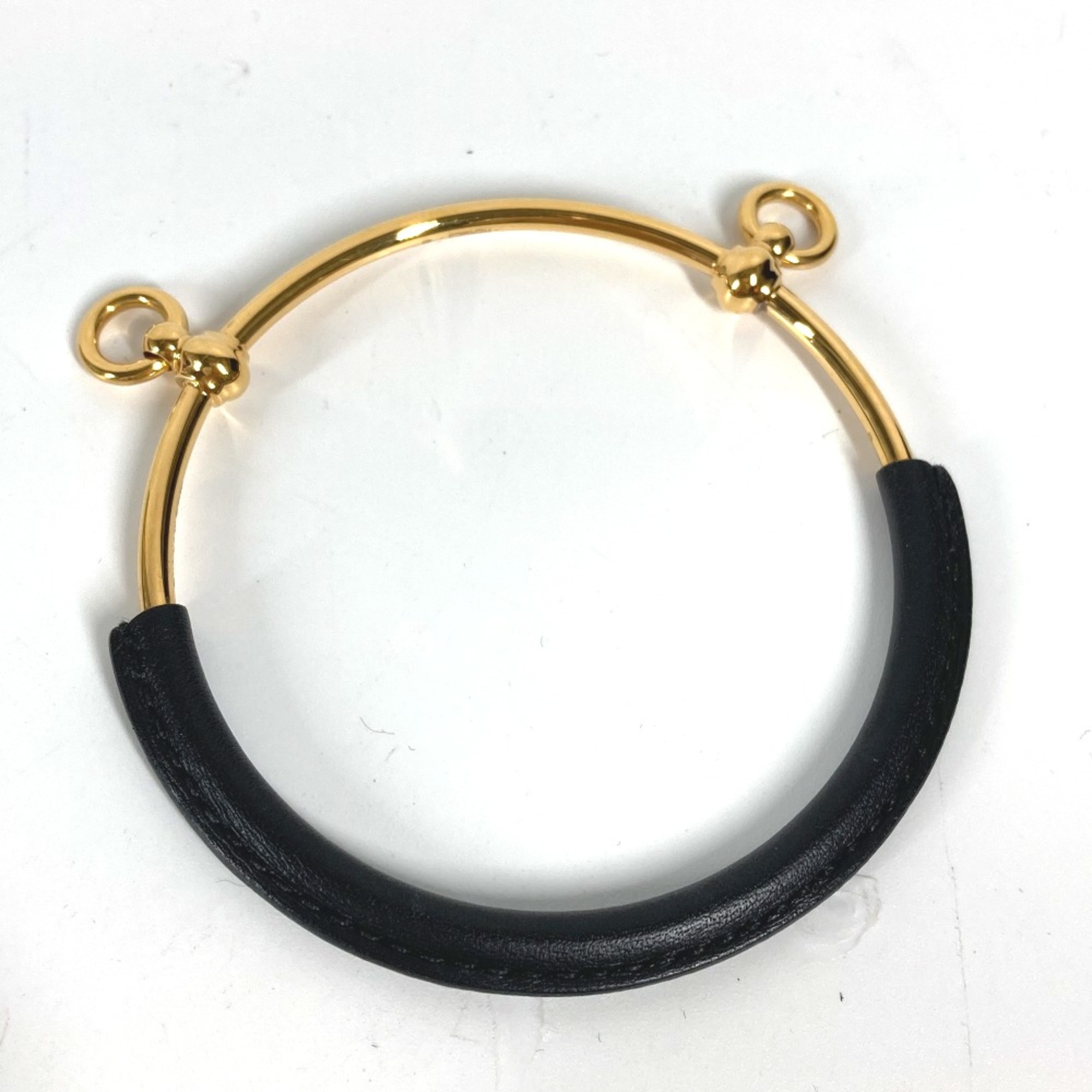 Hermes Bracelet accessories Bangle Black GoldHardware