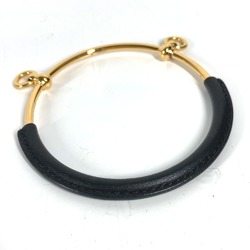 Hermes Bracelet accessories Bangle Black GoldHardware