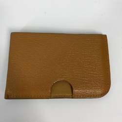 Hermes Serie Bicolor Business Card Holder Pass Case Card Case Green Brown