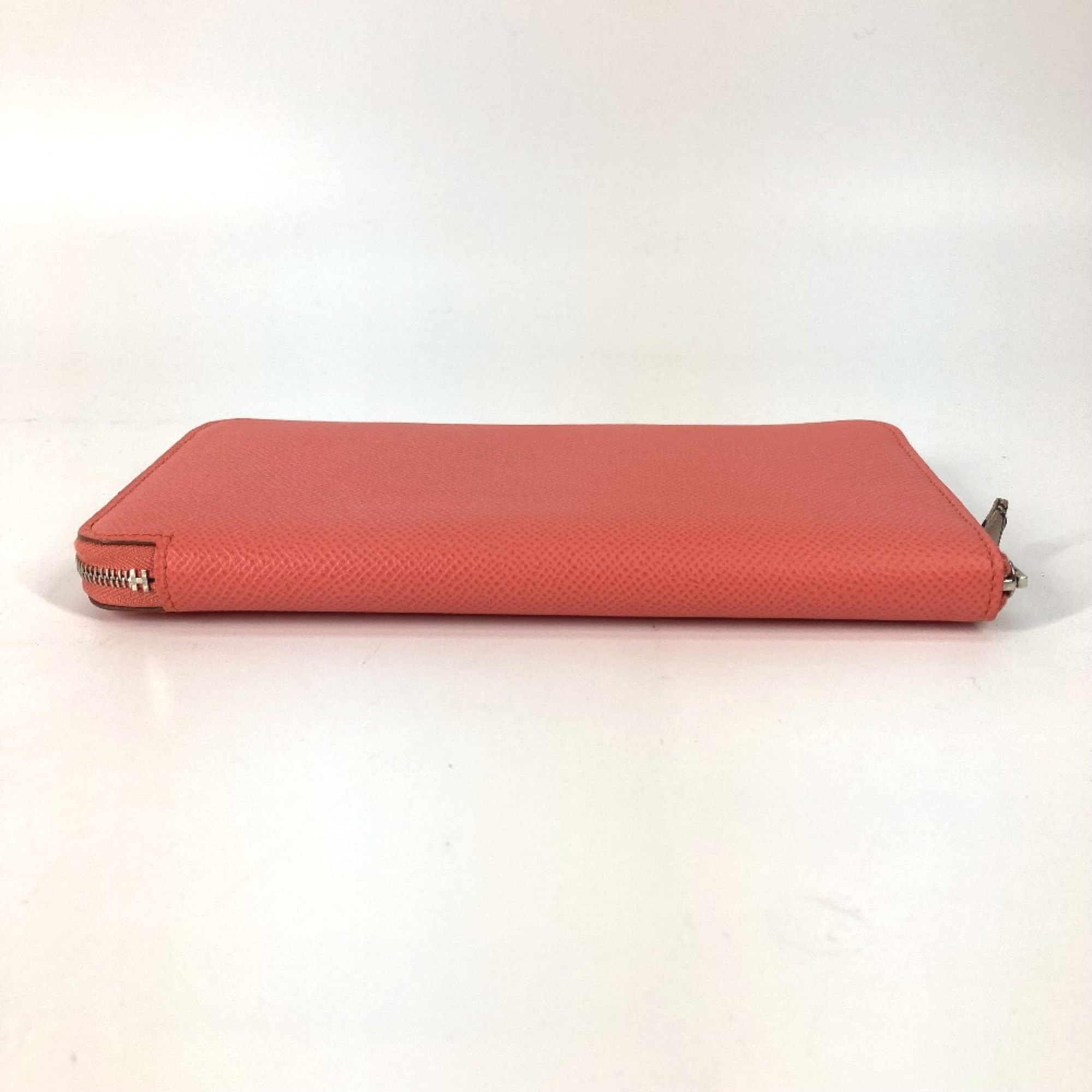 Hermes Azap Long Long wallet Zip Around Long Wallet Flamingo Pink Based