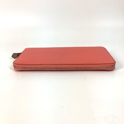 Hermes Azap Long Long wallet Zip Around Long Wallet Flamingo Pink Based