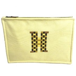 Hermes Makeup pouch Cosmetics Pouch Clutch bag Pouch citron yellow