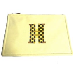 Hermes Makeup pouch Cosmetics Pouch Clutch bag Pouch citron yellow