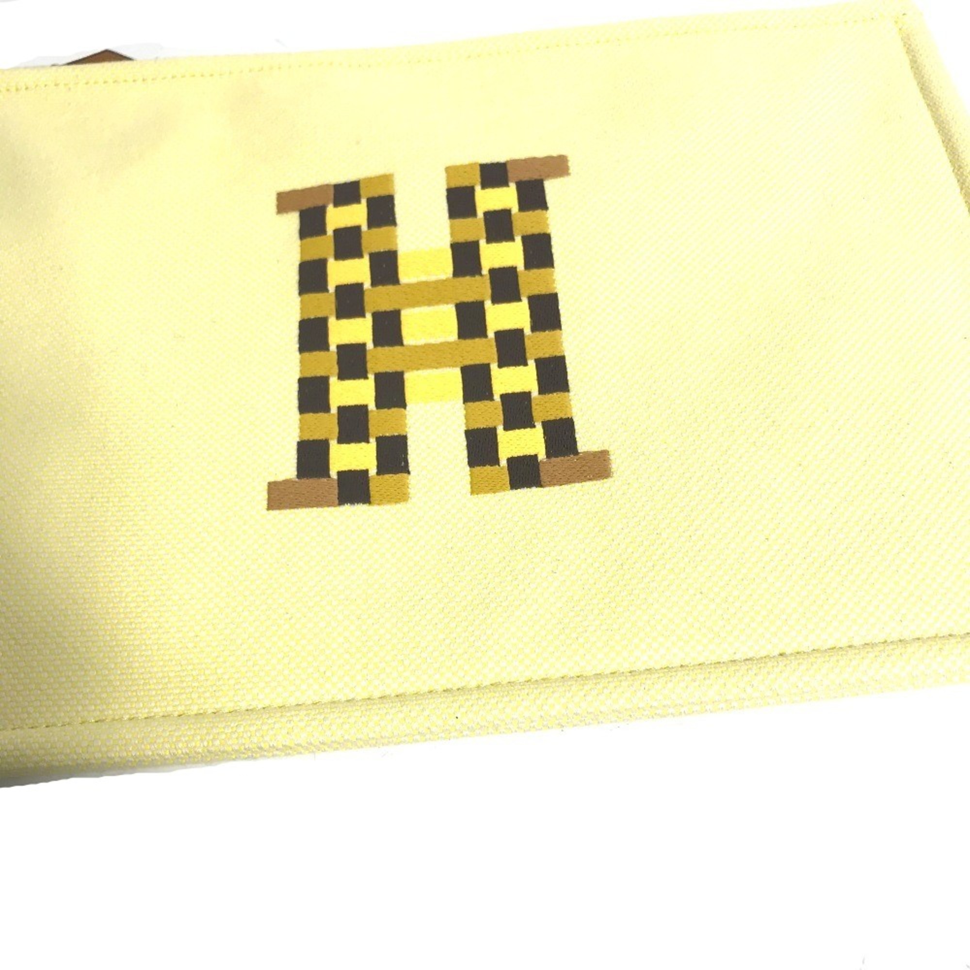 Hermes Makeup pouch Cosmetics Pouch Clutch bag Pouch citron yellow