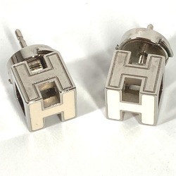 Hermes Accessories H logo Pierce White Silver