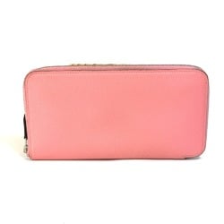 Hermes Zip Around Long Wallet pink