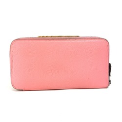 Hermes Zip Around Long Wallet pink