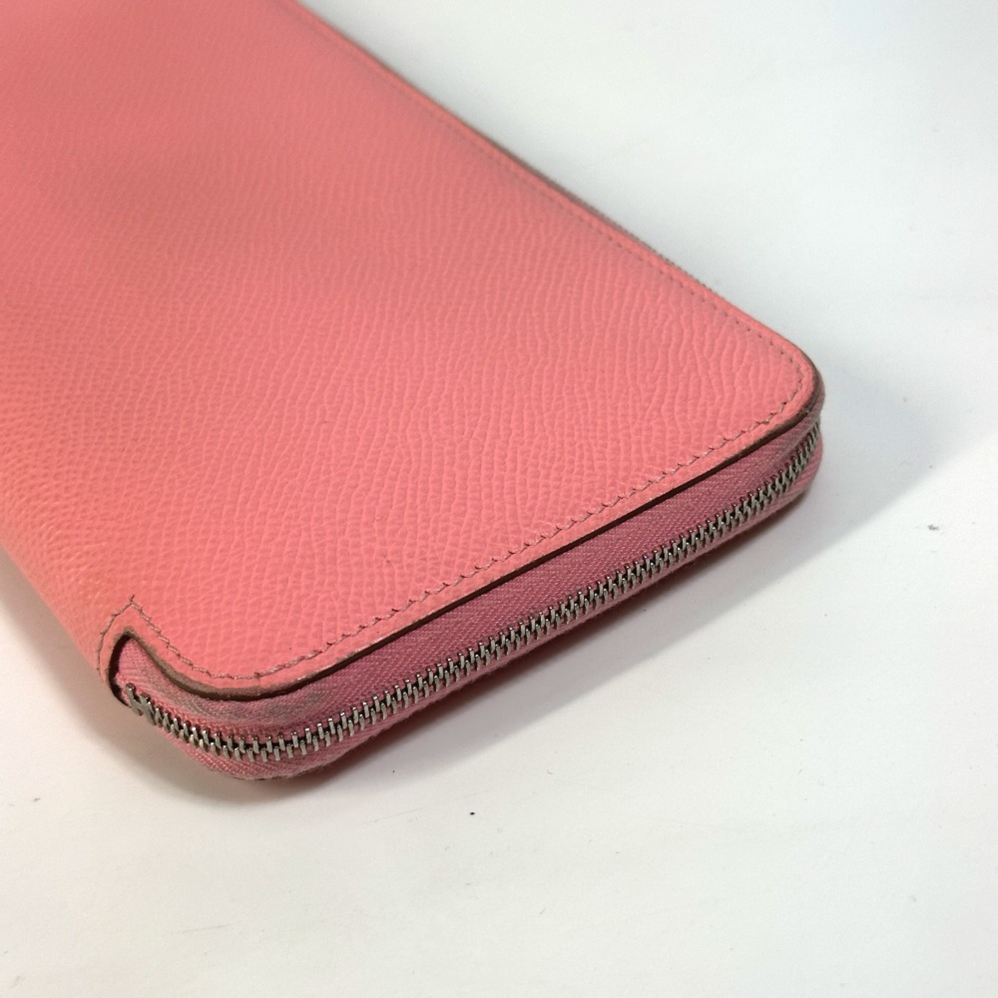 Hermes Zip Around Long Wallet pink