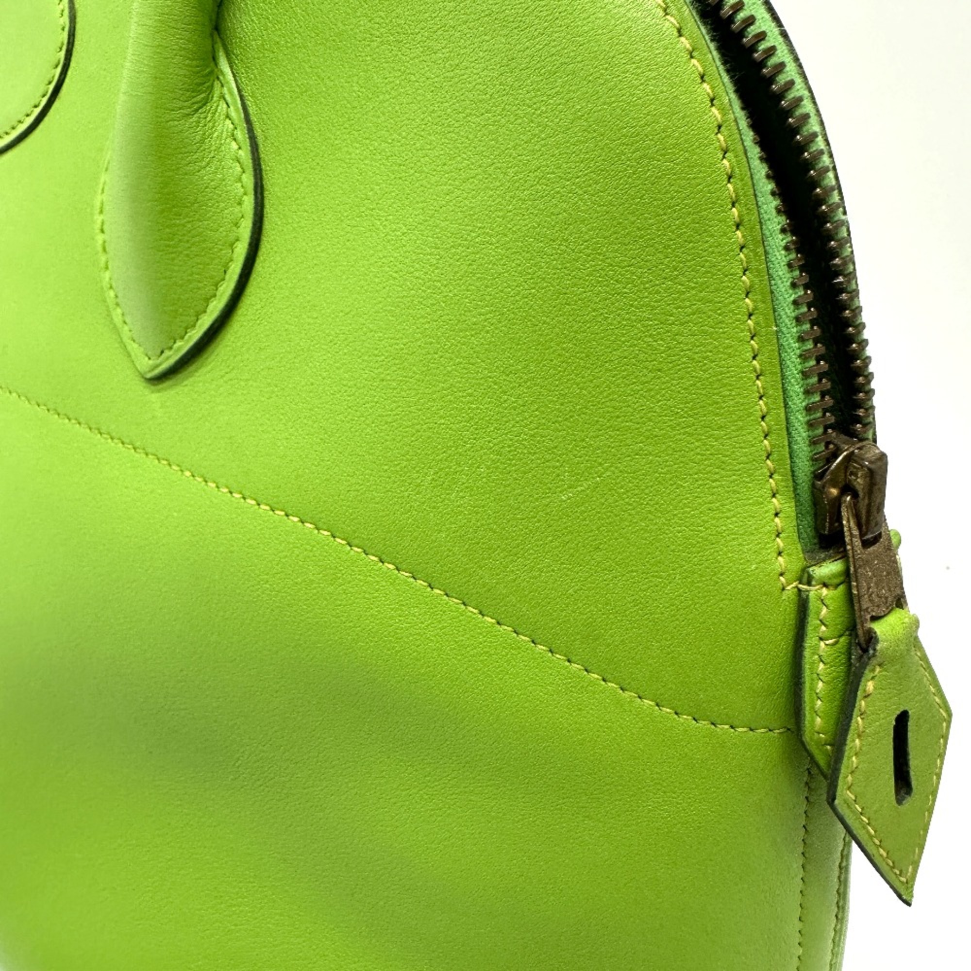 Hermes 2WAY bag Hand Bag Apple green Green