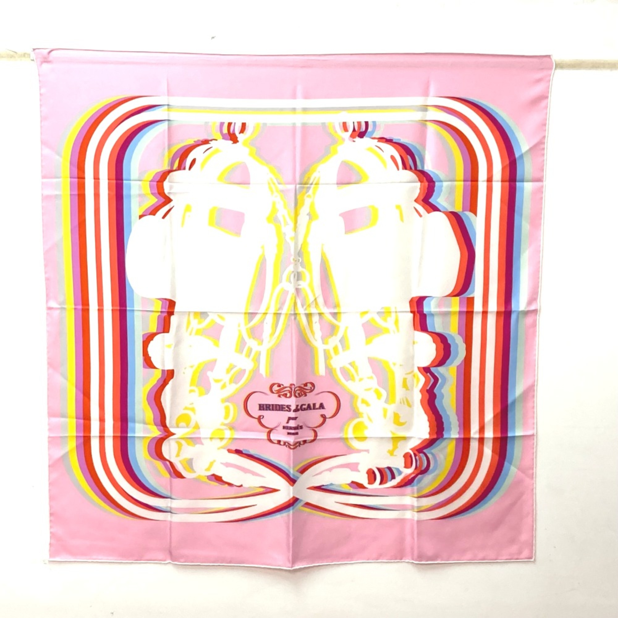 Hermes Brides de Gala Scarf pink