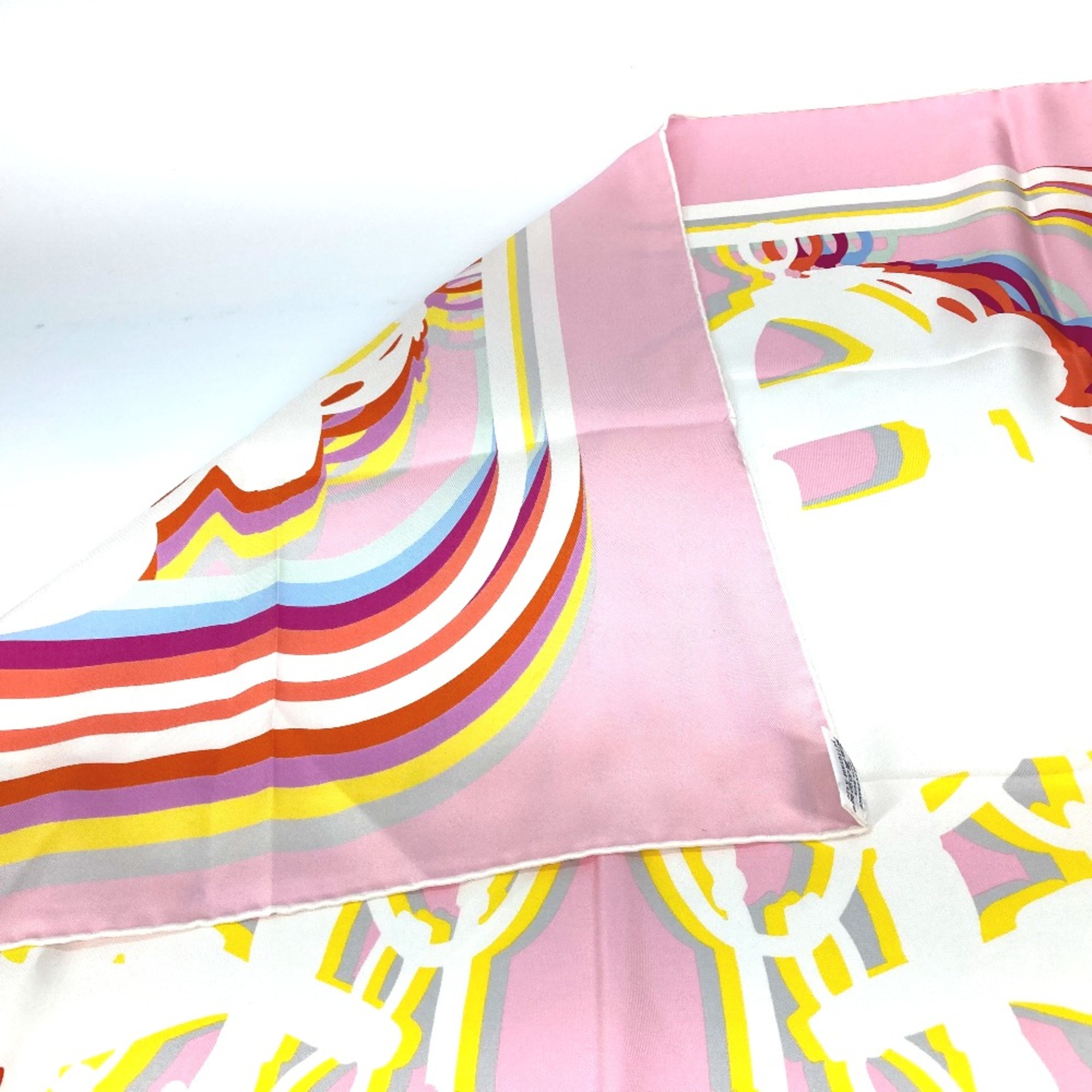 Hermes Brides de Gala Scarf pink