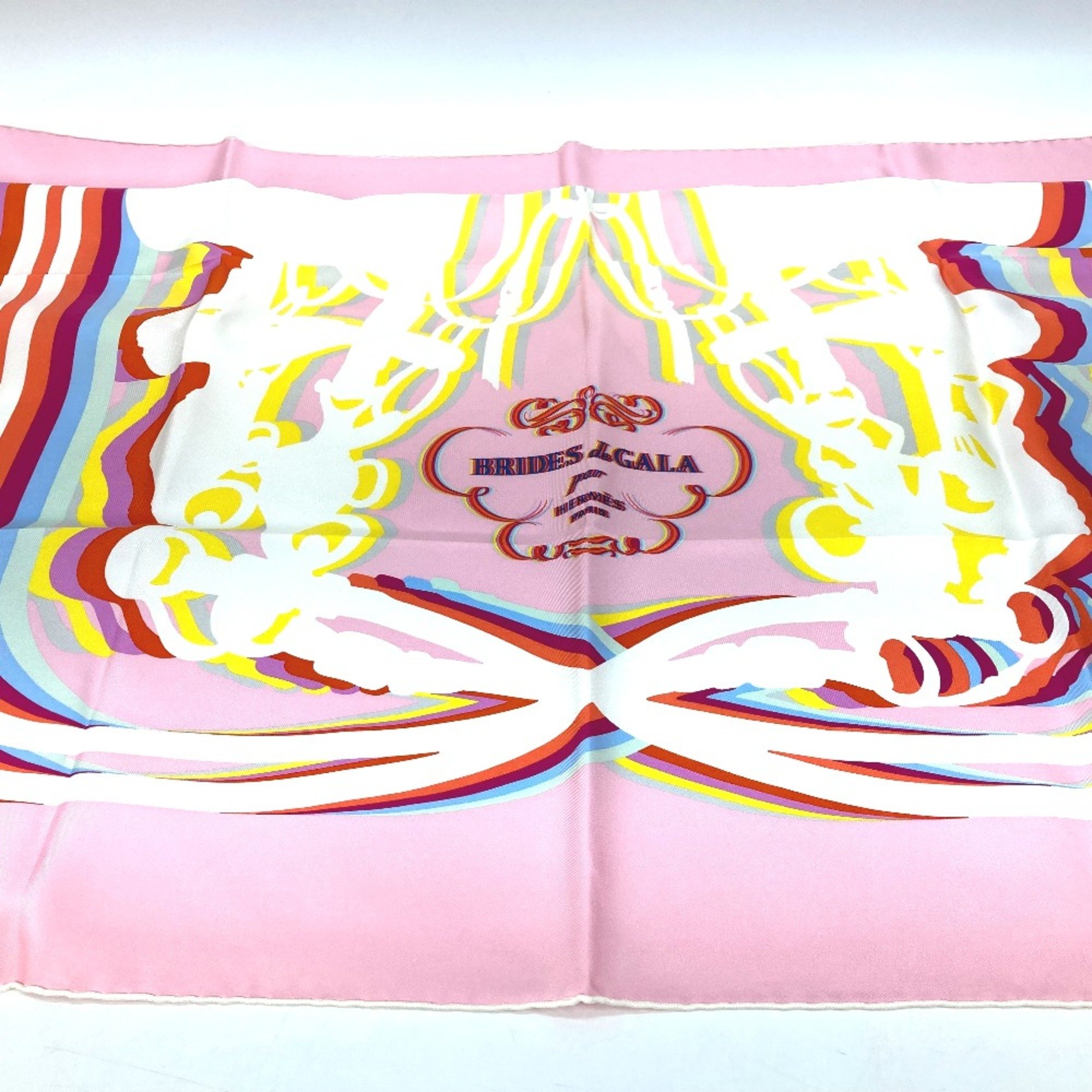 Hermes Brides de Gala Scarf pink