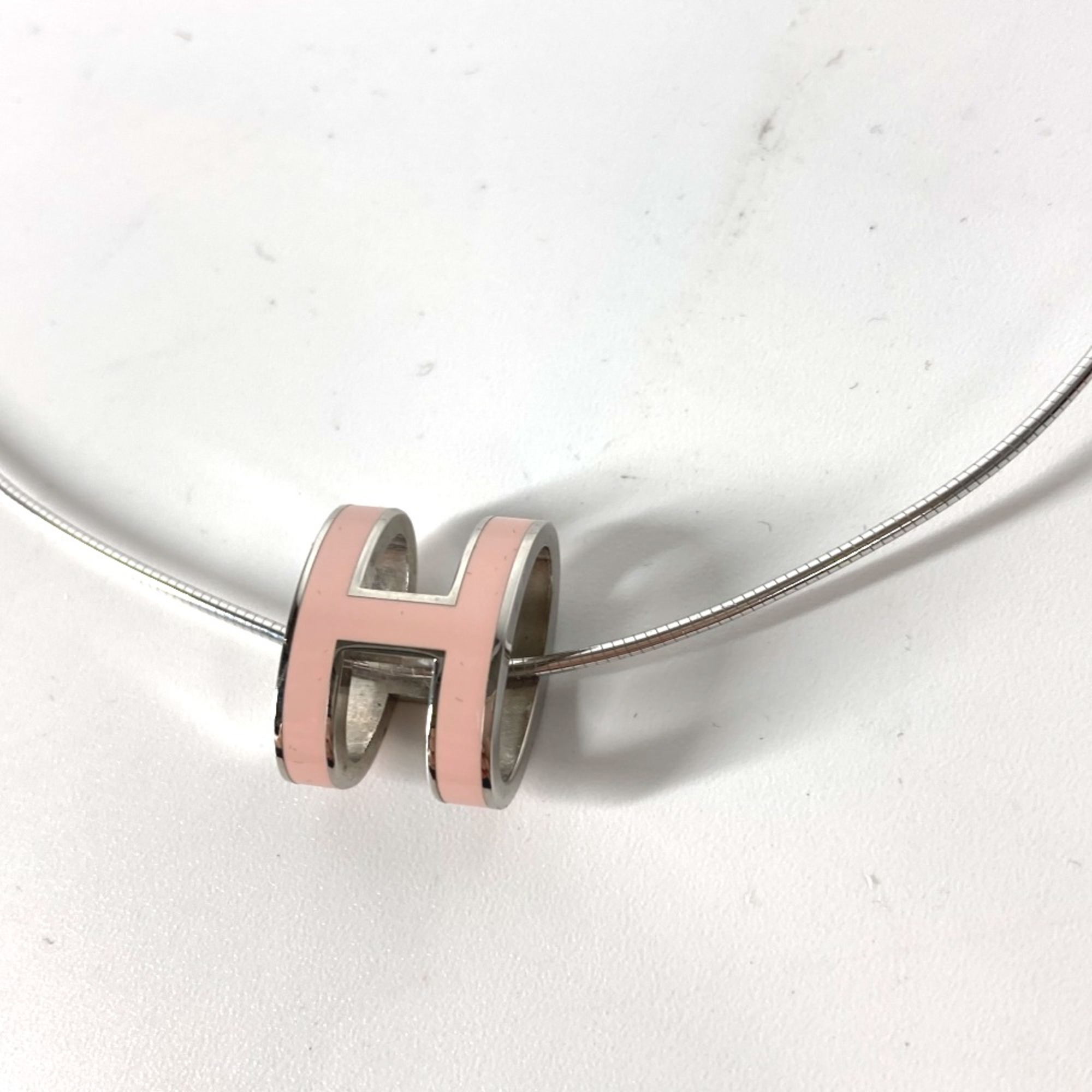 Hermes Accessories Necklace Light pink Silver