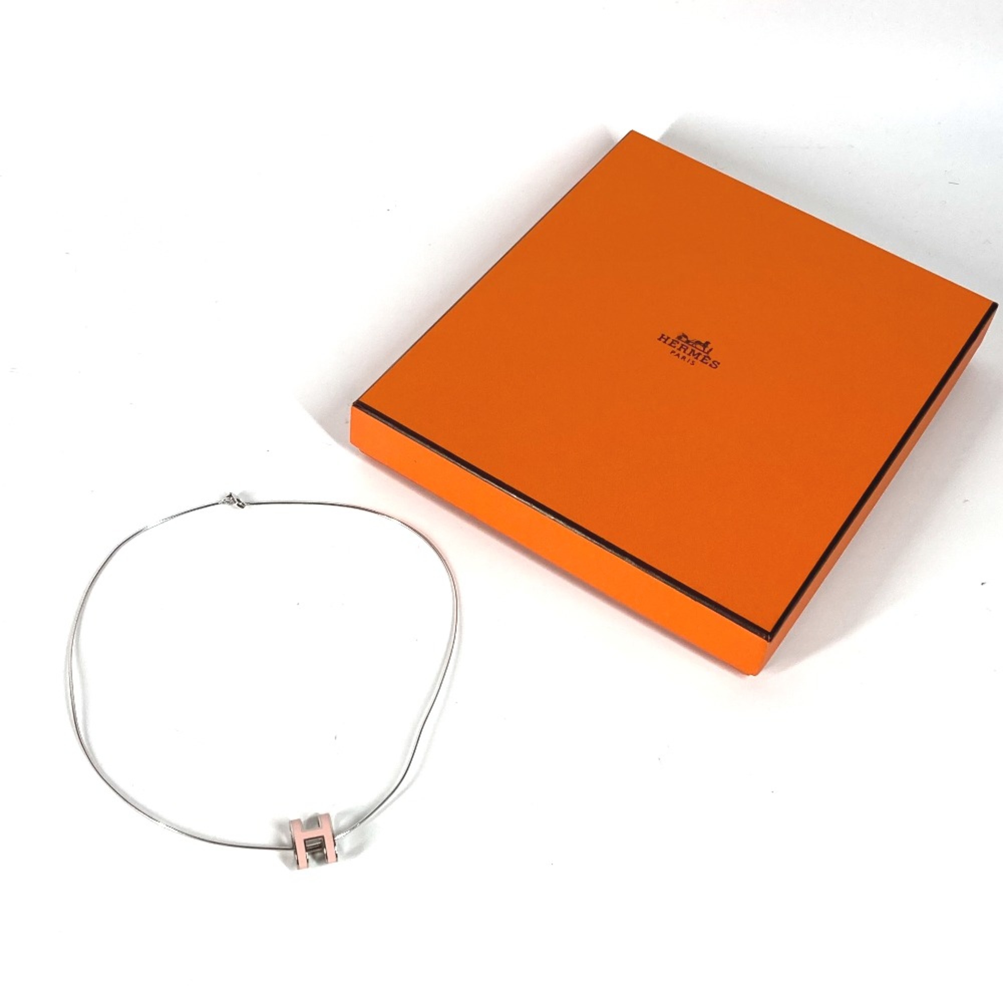 Hermes Accessories Necklace Light pink Silver