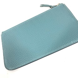 Hermes Long wallet Coin Compartment with coin purse Long Wallet Blue gene blue SilverHardware