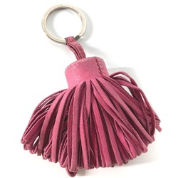 Hermes Bag Charm fringe tassel Key ring Purple Based