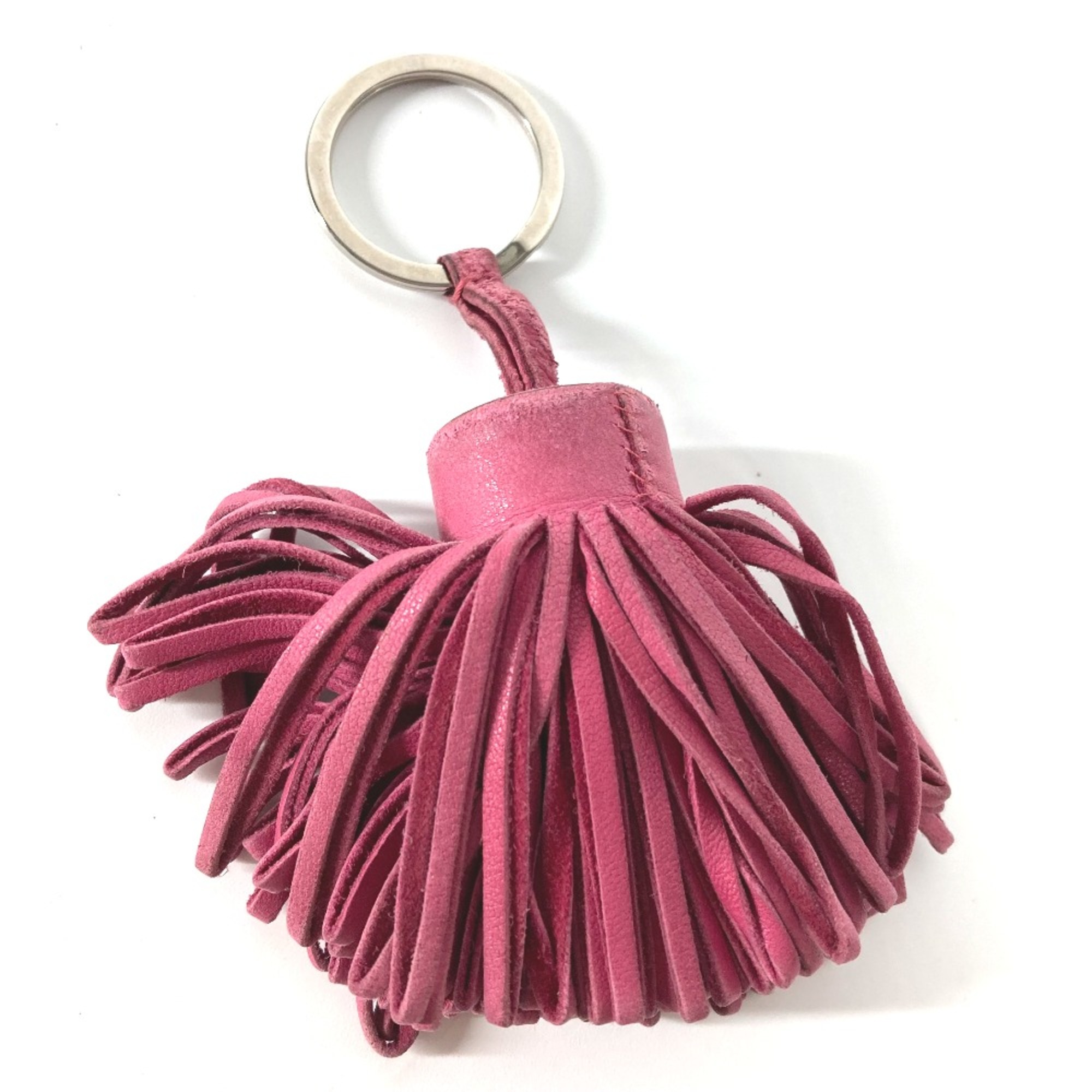 Hermes Bag Charm fringe tassel Key ring Purple Based